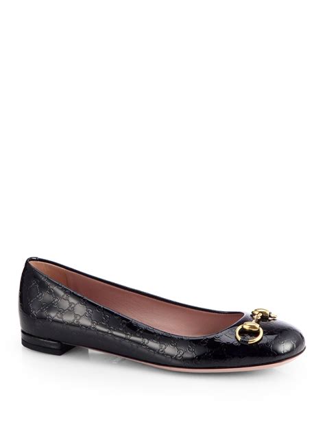 gucci black flat shoes|gucci outlet flats.